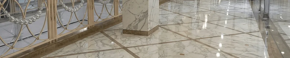Beautiful marble floor professionally installed in Raleigh, NC