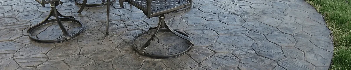 Garden relaxation area with professionally installed stone flooring in Raleigh NC
